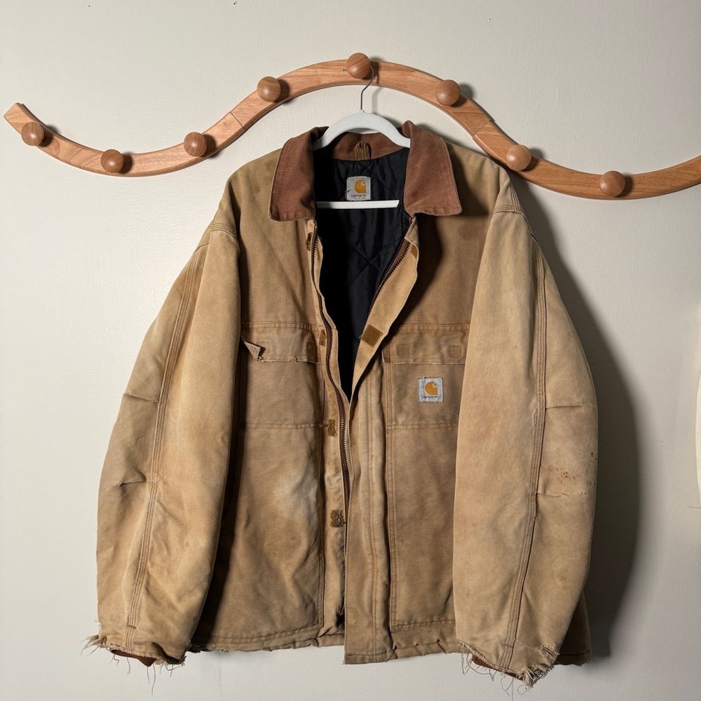 Vintage Distressed Carhartt Utility Jakcet